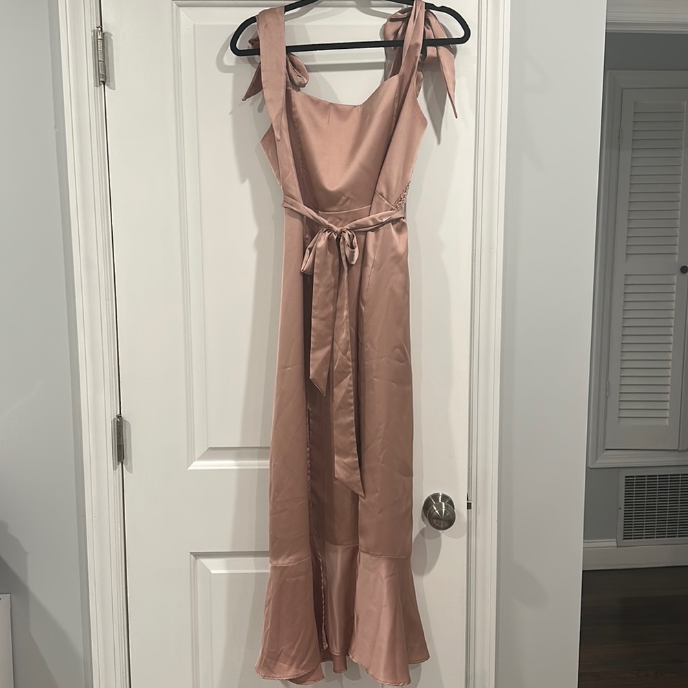 Show me your mumu claire dress in rose gold